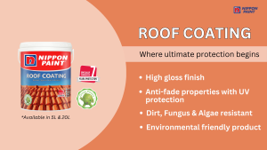 Nippon Roof Coating 5L  & 18L (Roof Paint) / Cat Bumbung.  Protection Reflect Heat Seal for your Roof *