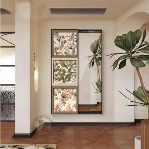 Wall Mirror Full Length Mirror With Storage Dressing Mirror With Stand Dressing Mirror Full Body Mirror Wall Mount Mirror With Rack Closeable Hidden Entryway Decorative Painting 镜子全身