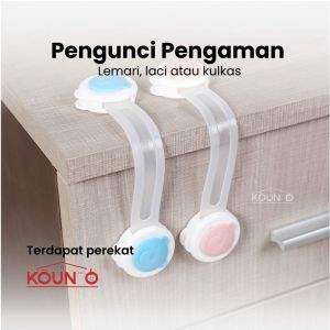 Pengaman Laci Lemari Pintu Kunci Kulkas Pengaman Anak Bayi Safety Lock Baby Kids