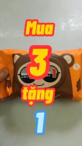 Combo 3 bịch khăn ướt Agi không mùi 100 tờ cho bé ( set 3 bịch khăn ướt Agi)