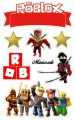 Topper cake kue ulang tahun karakter roblox free nama dan ucapan. 