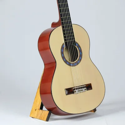 gitar akustik 3/4 senar nilon tanem besi impor bonus tas dan paking kayu