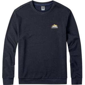 Jeep | Jeep Mens Round Neck Sweatshirt Outdoor Casual Snow Mountain Print Top Bead Sensation Warm Overhead Shirt Trendy Autumn Winter