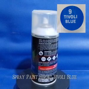 Cat Semprot Spray Paint HIROKI Tivoli Blue 9 Biru Bukan Pilox Pylox 300ml