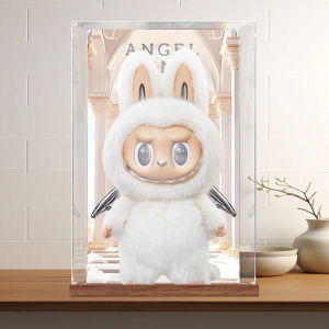 Acrylic Display Case Suitable for Bobo Zimomo Yin Qing Angel Big Chief Action Figure Labubu Model Showcase Storage Box