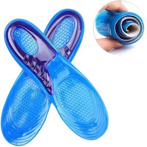 1 pair of orthopedic arch support insoles sports silicone insoles for men and women