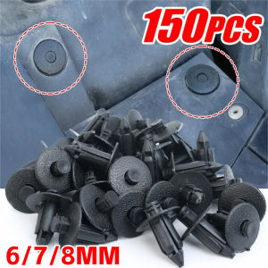 150PCS Car Spoiler Decorative Panel Fasteners Auto Motorcycle Engine Cover Deflector Plastic Expansion Rivet Buckle Accessories 6/7/8mm