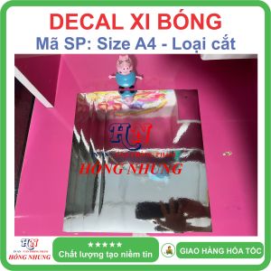 [In Laser] Xấp 50 Tờ Decal Xi bạc bóng / mờ khổ A4 - Giúp Bạn In Ấn Tem Nhãn sắc nét và chuyên nghiệp