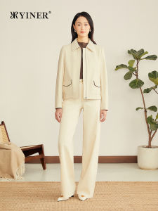 Soft Textured Stand Collar Short Sheepskin Leather Jacket