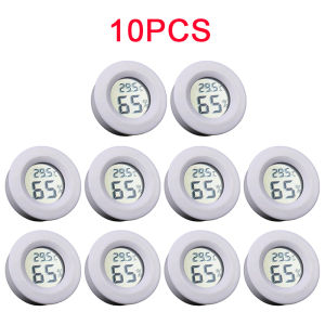 6-10PCS Round Electronic Thermometer Hygrometer Indoor Digital LCD Hygrometer Temperature Humidity Meter Household Merchandises