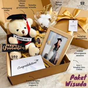 HADIAH WISUDA / KADO WISUDA / HAMPERS WISUDA / HAMPERS GRADUATION / KADO GRADUATION / GIFT BOX WISUDA / KADO SIDANG / HADIAH WISUDA / GRADUATION GIFT / BONEKA WISUDA Souvenir Wisuda Spesial - Lazada