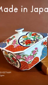 [Hàng Hiếm Japan 100% New] 01 Chiếc Hộp Ngũ Sắc Hoa Mẫu ĐơnTrưng Bày