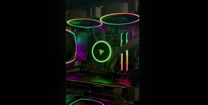 RAZER HANBO 240MM ALL IN ONE LIQUID COOLING RC21-01770100-R3M1 I BLACK I ARGB I RGB DISPLAY I 2X120MM FAN  PWN