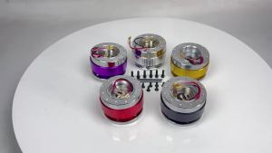Universal Steering Wheel Snap Off Quick Release Hub Adapter Boss Kit 8 Colors Available