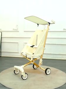 Foldable Pocket Stroller Lightweight Stable Hand Push Toddler Newborn Baby Stroller Soft Seat