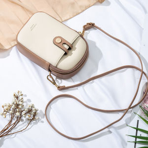 Trendy Mini Vertical Mobile Phone Bag for Women Spring Summer Crossbody Bag Sweet Lady Style Polyester Lining Zipper Closure
