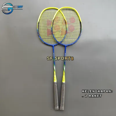 RAKET BADMINTON YONEX PAKET LENGKAP MODEL LANGSUNG - RAKET BULUTANGKIS PEMULA