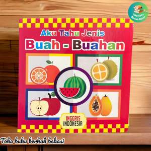 board book anak balitaaku tahu jenis buah-buahan(15×15cm) 12 halaman