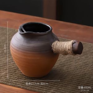 Selected Roasted Milk Tea Ceramic Pot Stove Top Tea Brewing Atmosphere Jar Gift Electric Ceramic Stove Simple New Chinese Style