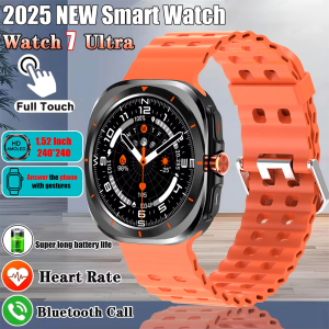 G.L Wear New Watch 7 Ultra Bluetooth Call Voice Assistant Heart Rate Monitor 1.52 inch AMOLED Screen Man Woman Smart Watch Gift