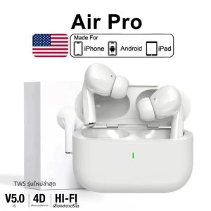 หูฟังบลูทูธไร้สาย Original Air Pro 5 TWS Max แบบใส่ในหู สำหรับเล่นกีฬา ตัดเสียงรบกวน สำหรับ Apple iPhone