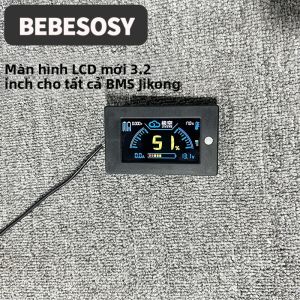 Màn Hình LCD JK 3.2 Inch Cho Hệ Thống Quản Lý Pin Jikong BMS Hiển Thị Điện Áp Dòng Điện Trạng Thái Sạc (SOC) Nhiệt Độ - Phụ Kiện Pin
