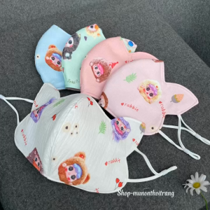 10 khẩu trang tai thỏ cho bé gái