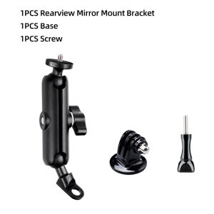Motorcycle Handlebar Mount Aluminum Alloy Bike Holder For GoPro Hero 13 12 11 10 9 8 Insta360 DJI Osmo Action Camera Accessories