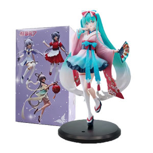 Bandai | Genuine Vocaloid Hatsune Miku Tenitol Tenitol Neo Tokyo Series Kimono 19cm Collections Model Figures Toys Gifts