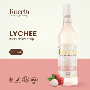 Roccia Rock Sugar Syrup Lychee - Syrup Gula Batu Rasa Leci 760ml