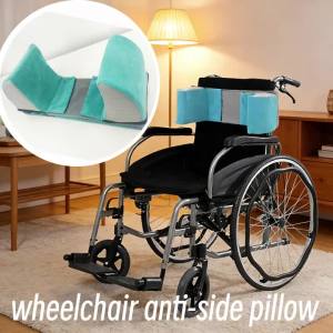 Anti-Slip Adjustable Wheelchair Anti-Side Pillow Cushion for Elderly People Sitting in Wheelchair Back Support Cushion
