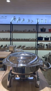 อุปกรณ์โรงแรม เตาอุ่นอาหาร ใชกับแอลกฮอล์ สเตนเลสสตีล สำหรับขาย เตาบุฟเฟ่ต์สเตนเลส