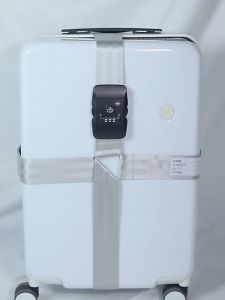 สายรัดกระเป๋าเดินทางคาด 4 มุม ระบบรหัส TSA Lock