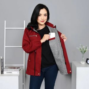 JAKET PARKA WANITA KREN JUMBO/BIG SIZE MLXXLXXL HOODIE