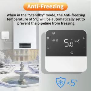 Gas Boiler Wireless Thermostat Room RF 868MHz Opentherm Battery Powered Thermostat Boiler Programmable Temperature Controller