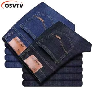 [จัดส่ง 3 วัน] กางเกงยีนส์ผู้ชายคลาสสิกกางเกงยีนส์สไตล์ธุรกิจยืดกางเกงยีนส์ขายาวชายขนาด28-40