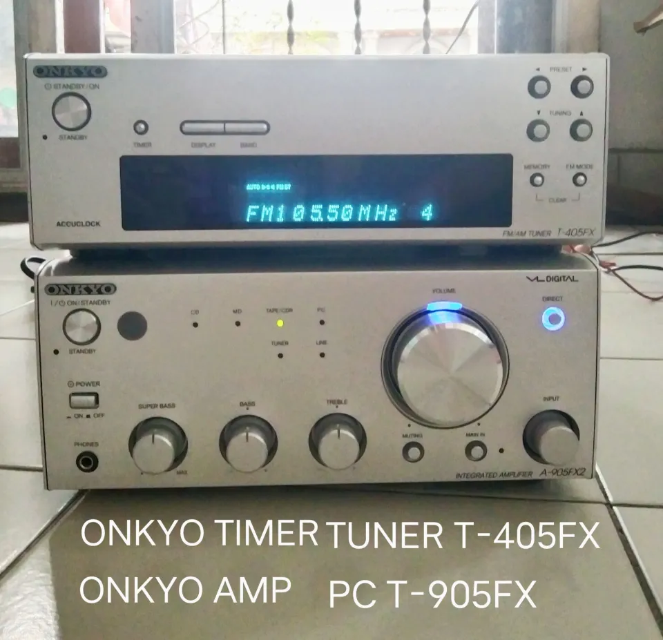 ชุดเครื่องเสียง Hifi Mini compo คอมโปร ONKYO AMP A905FX 70W +70W