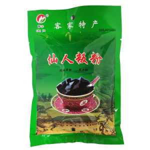 Meizhou Hakka Burned Grass Jelly Powder Black Cold Jelly Congee Paul Character Fairy Board Powder Milk Tea Raw Materials Ingredients Turtle Tonic Gourd 200g