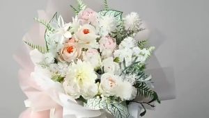 20 Lembar Kertas Buket Polos Solid Warna Cellophane Flower Wrapping Paper KB6167