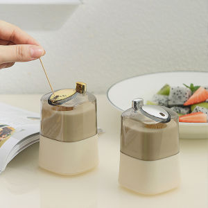 Light luxury creative automatic pop-up toothpick tube push-type toothpick box home living room coffee table toothpick bottle