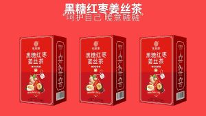 Brown Sugar Red Dates Ginger Tea 黑糖红枣姜丝茶 女人调理月经姨妈体寒宫寒补气血养生茶(20 小包装)240g