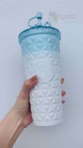 |CHÍNH HÃNG| LY STARBUCKS GIỮ NHIỆT DION BLUE WHITE GRADIENT 591ML