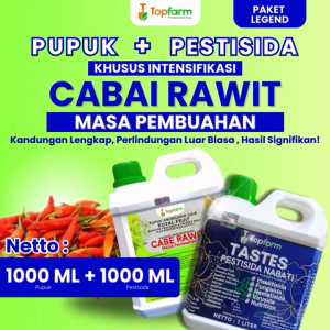 Pupuk Topfarm & Obat Semprot Cabe Masa Pembuahan