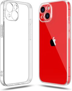 Luowan cho Apple iPhone 14 cộng với trường hợp chống-scratch TPU mặt sau trong suốt Silicone Bìa