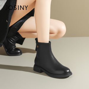 Josiny | Vintage Stylish Women Boots Round Toe Easy-to-match Slender Boot