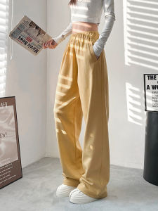 plus Size Wide Leg Pants Womens Casual Slim Fit Trousers Spring 2024 New Style High Waist Long Pants Comfortable Sporty