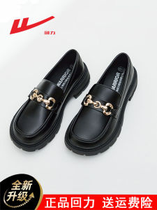 Womens Retro Loafers Thick Bottom Heightening round Head Casual Shoes Spring Black British Style Vintage Comfortable Footwear