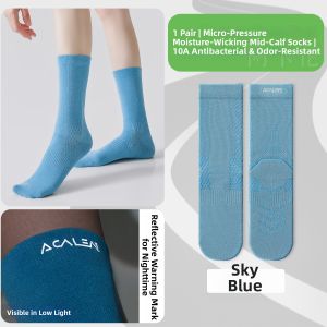 Acalen | Reflective Moisture-Wicking Cycling Socks Elastic
