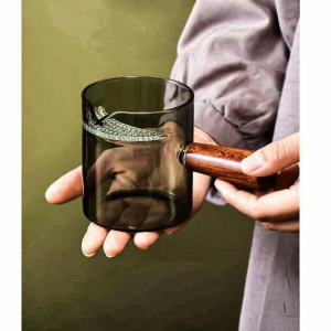 Heat-resistant Borosilicate Black Filtering Tea Set