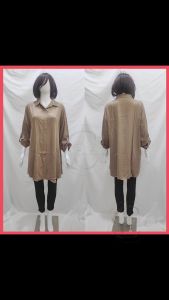 SP6 #1530: Blouse Tunik Muslimah Cantik - Bahan Rayon Twill Premium - Ukuran Allsize Fit to XXL Jumbo Size - Cocok Untuk Pesta Kondangan atau Jalan-Jalan - Tunik Kemeja Berkerah yang Stylish dan Modis  [SALE JAN 2025]